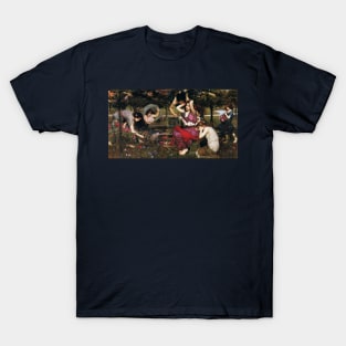 Flora and the Zephyrs, 1898 by John William Waterhouse T-Shirt